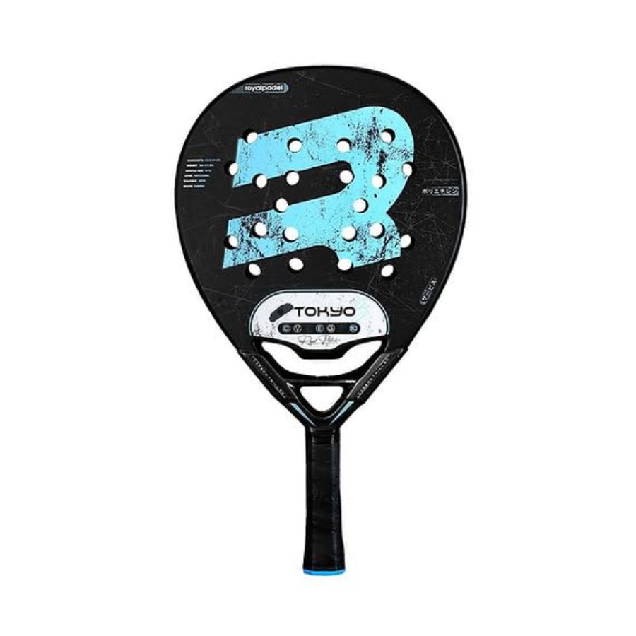 Padel Racket Carbon - Tokyo Padel Raketi Siyah Fiber Karbon