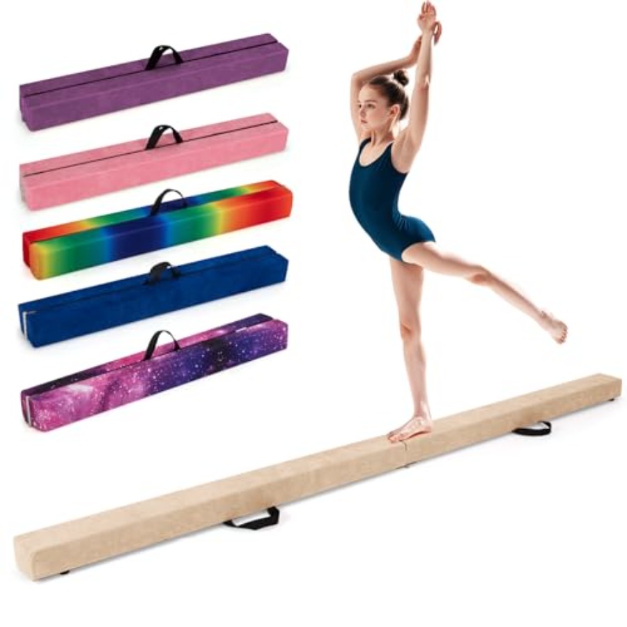 Gymnastics Beam Floor - Ev jimnastiği eğitim aleti: 7FT/8FT/9FT katlanabilir