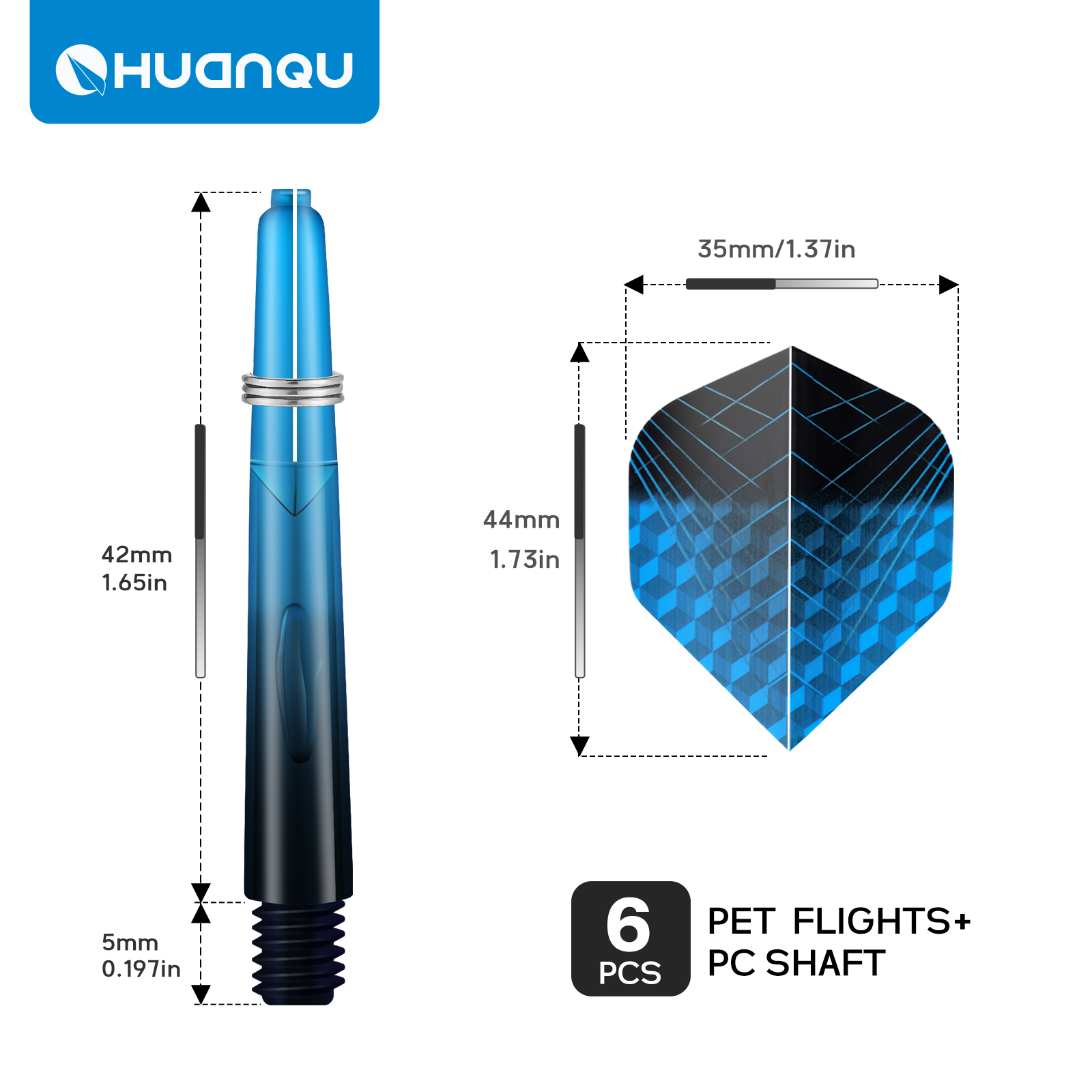Huanqu 47mm Dart Sapları 6 Ade - Sports Equipment In Flight incelemesi ve fiyatı